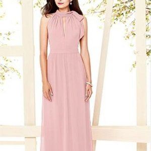 Dessy 8150...Full Length, Halter, Special Occasion Dress...Rose...Size 12....NWT